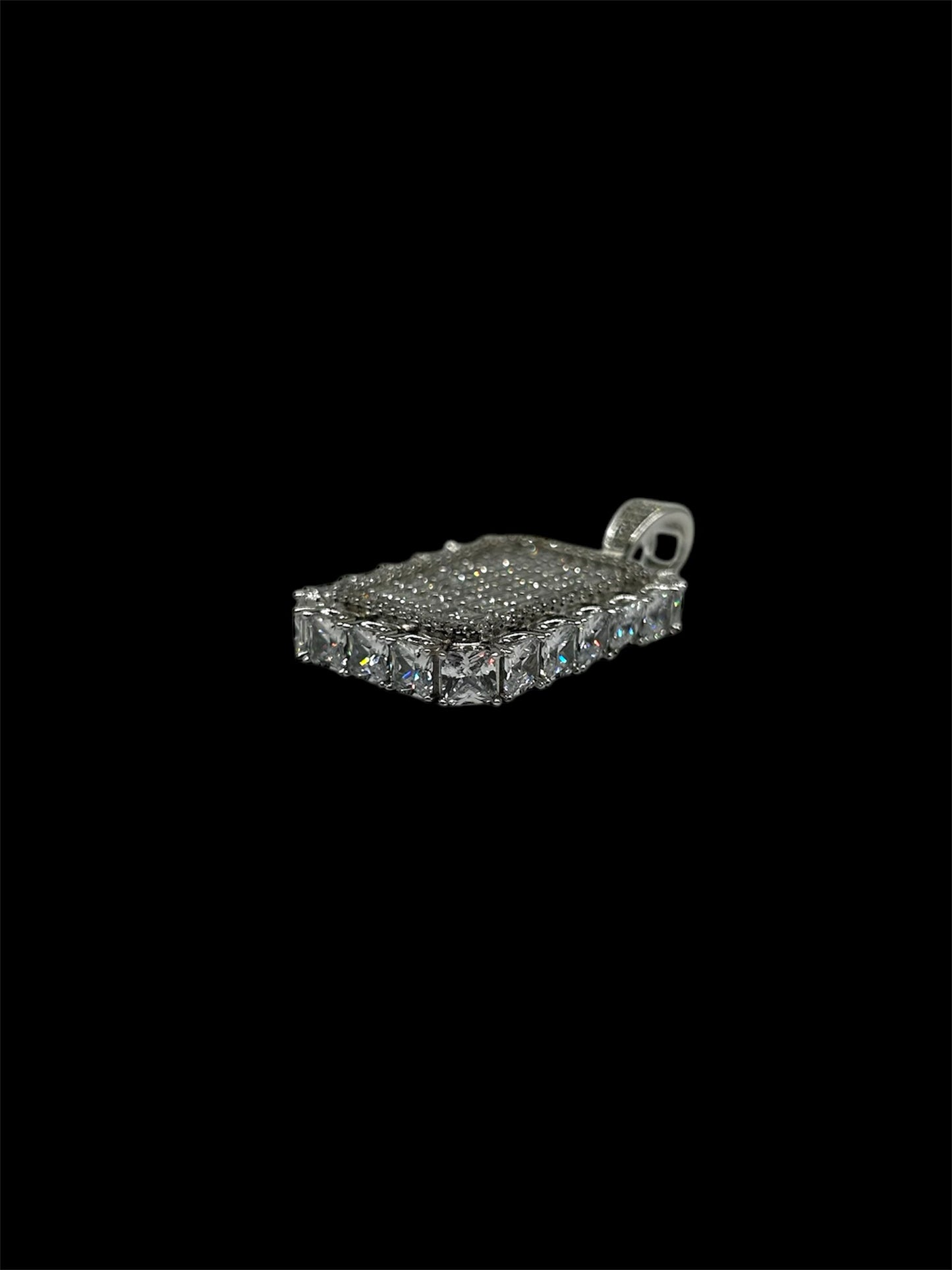 Dog Tag W Sides Princess Cut