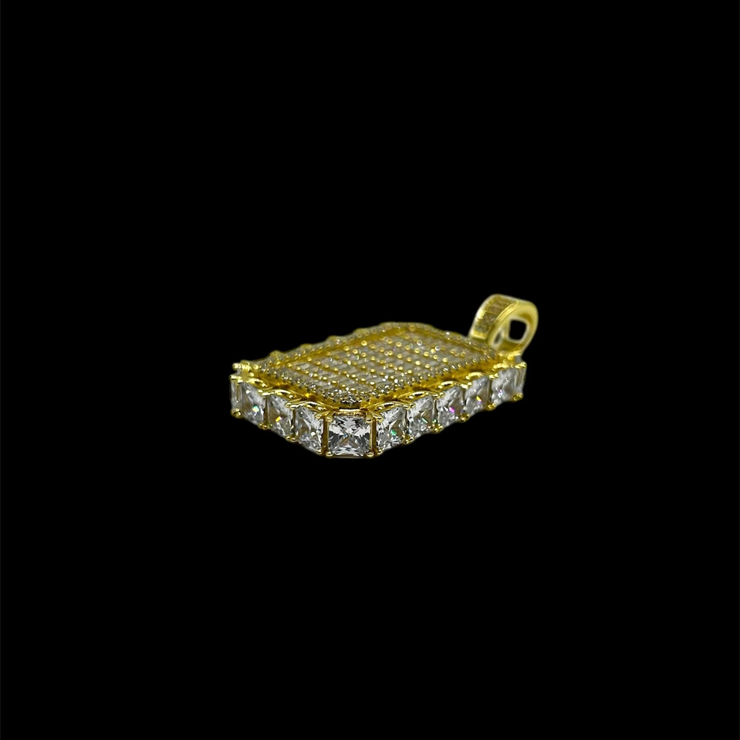 Dog Tag W Sides Princess Cut