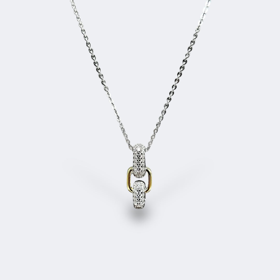 Two Tone Connection Necklace