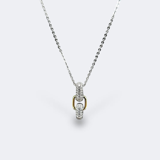Two Tone Connection Necklace
