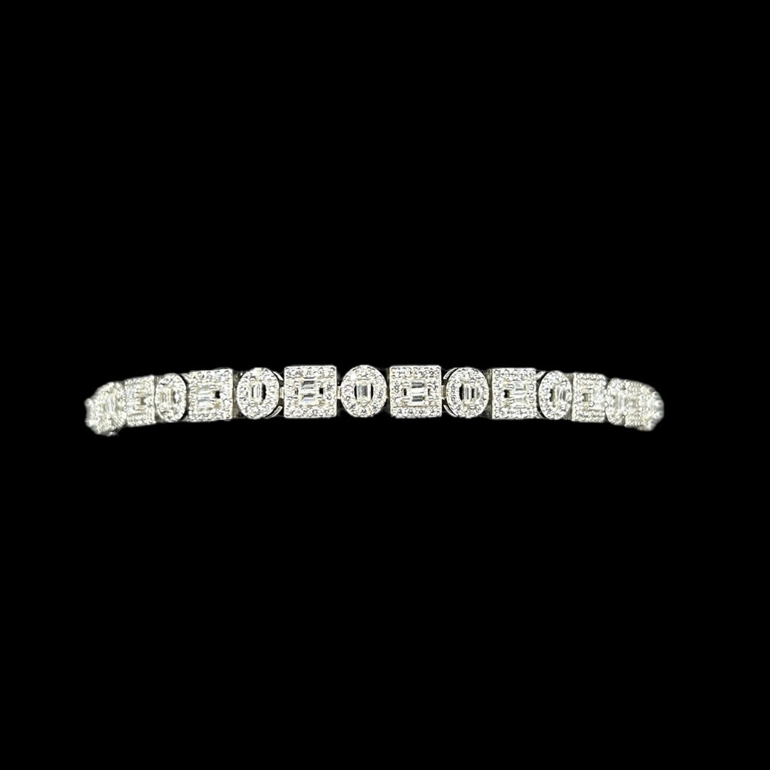 Fancy Round & Square Bracelet