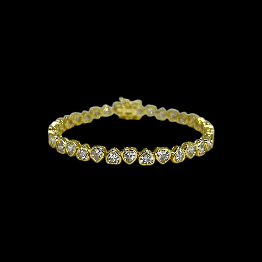 Heart Shape Cut Bracelet