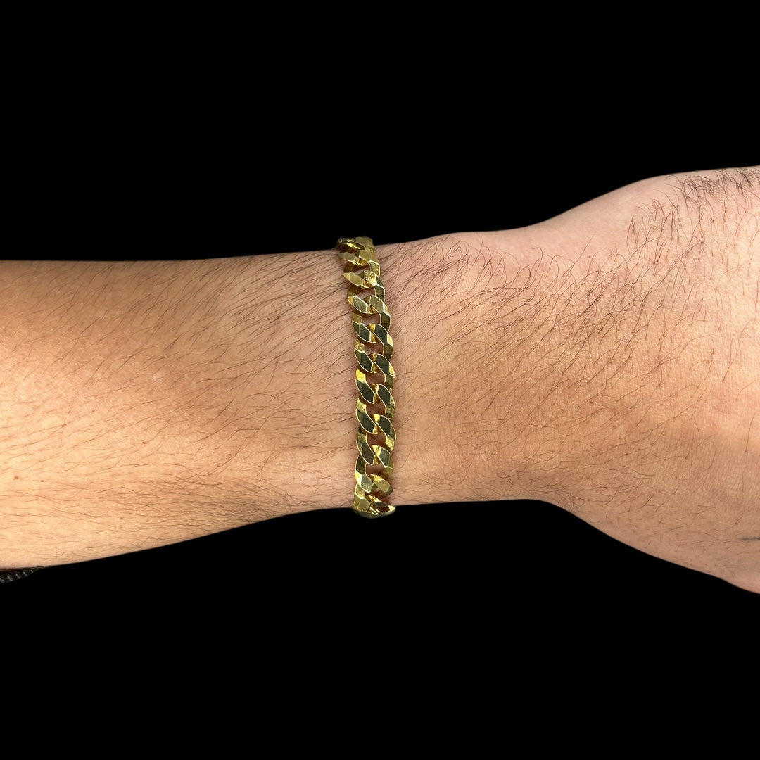 8mm Flat Cuban Bracelet