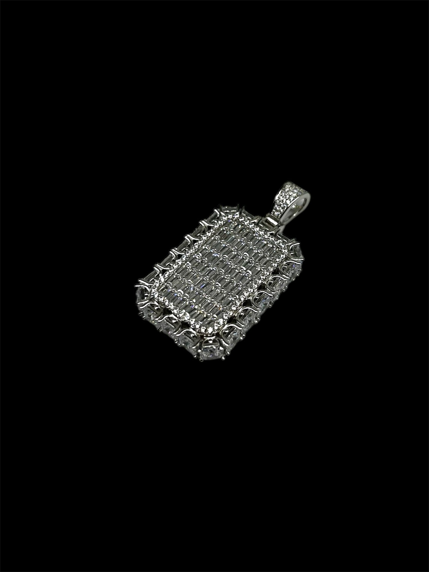 Dog Tag W Sides Princess Cut