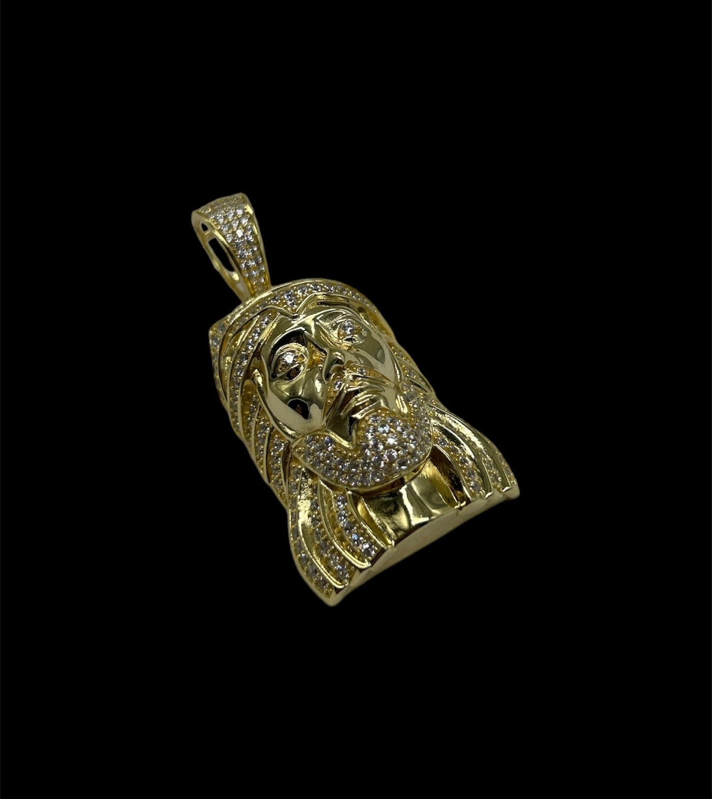 Big 3D Jesús Face Gold