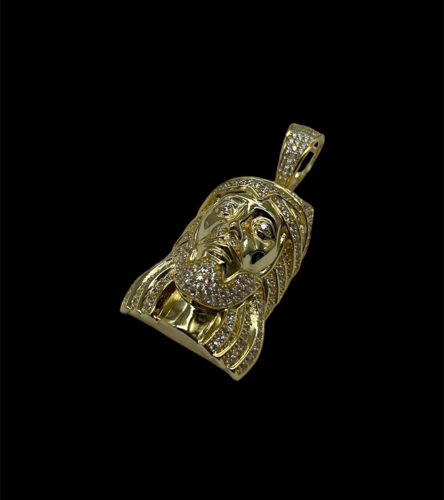 Big 3D Jesús Face Gold