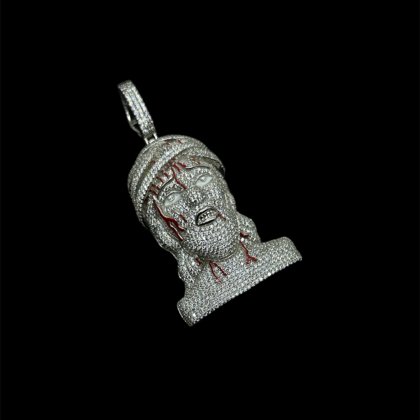 Big 3D Jesus Piece Silver