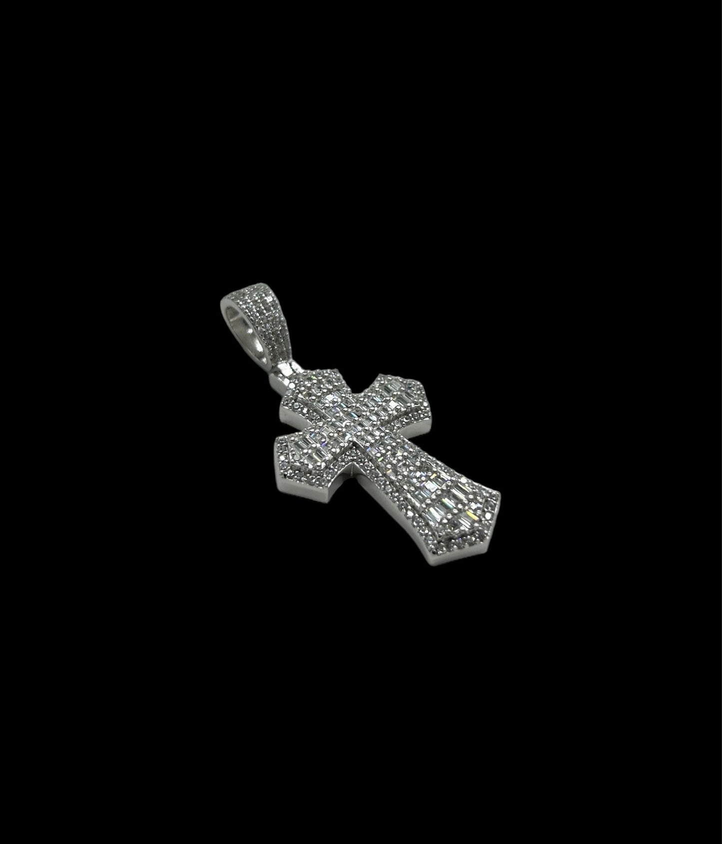Baguette Cross Double Layer