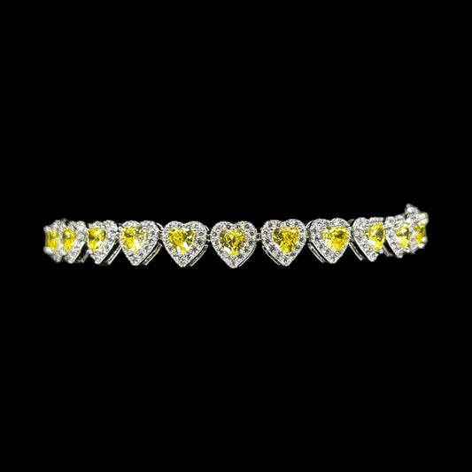 Yellow Heart Bracelet