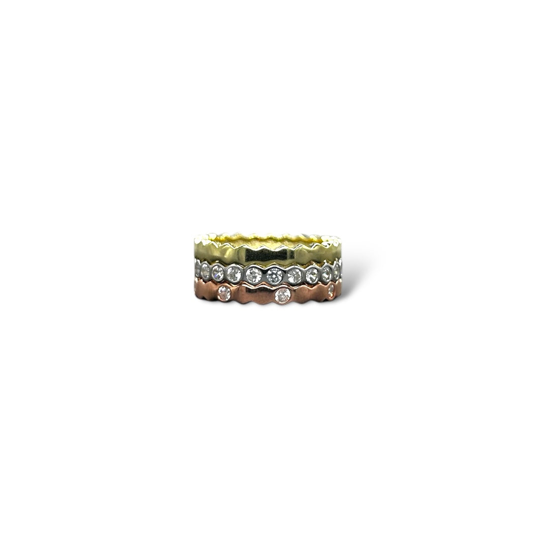 Tri-Color Ring Set