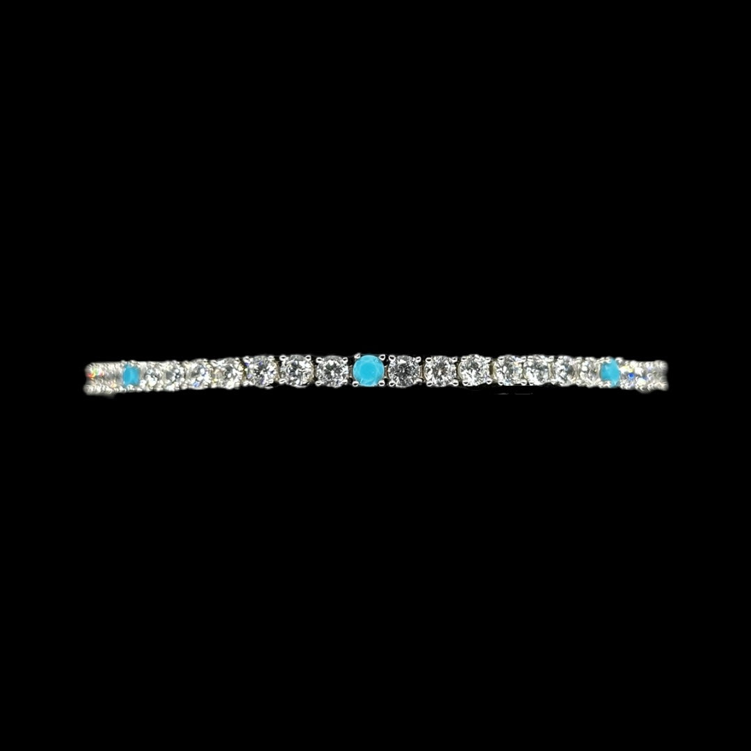 Light Blue Combination Tennis Bracelet