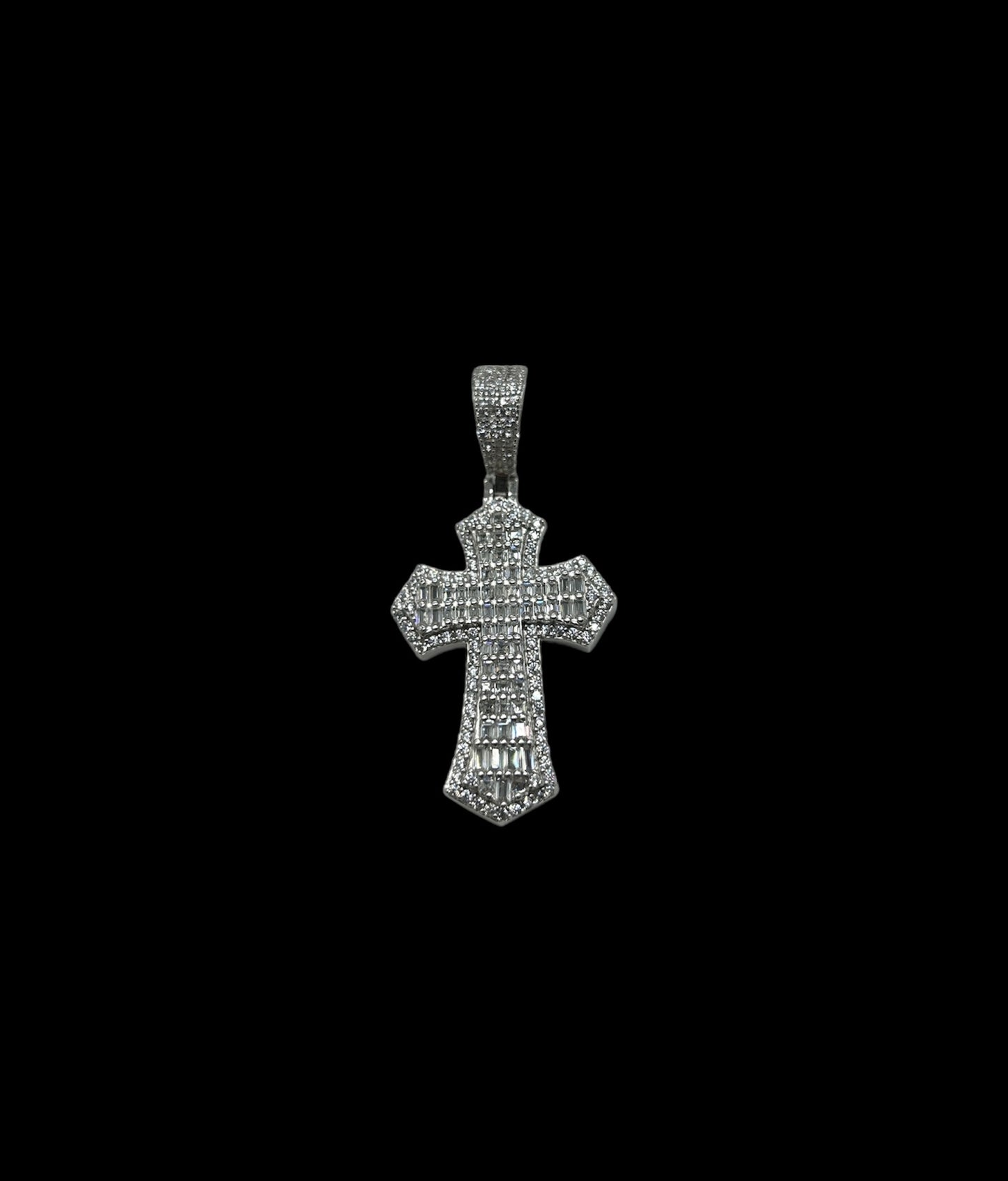 Baguette Cross Double Layer