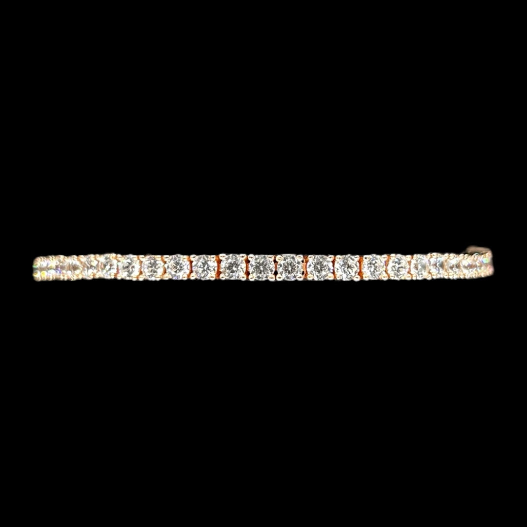 3mm Rose Gold Tennis Bracelet