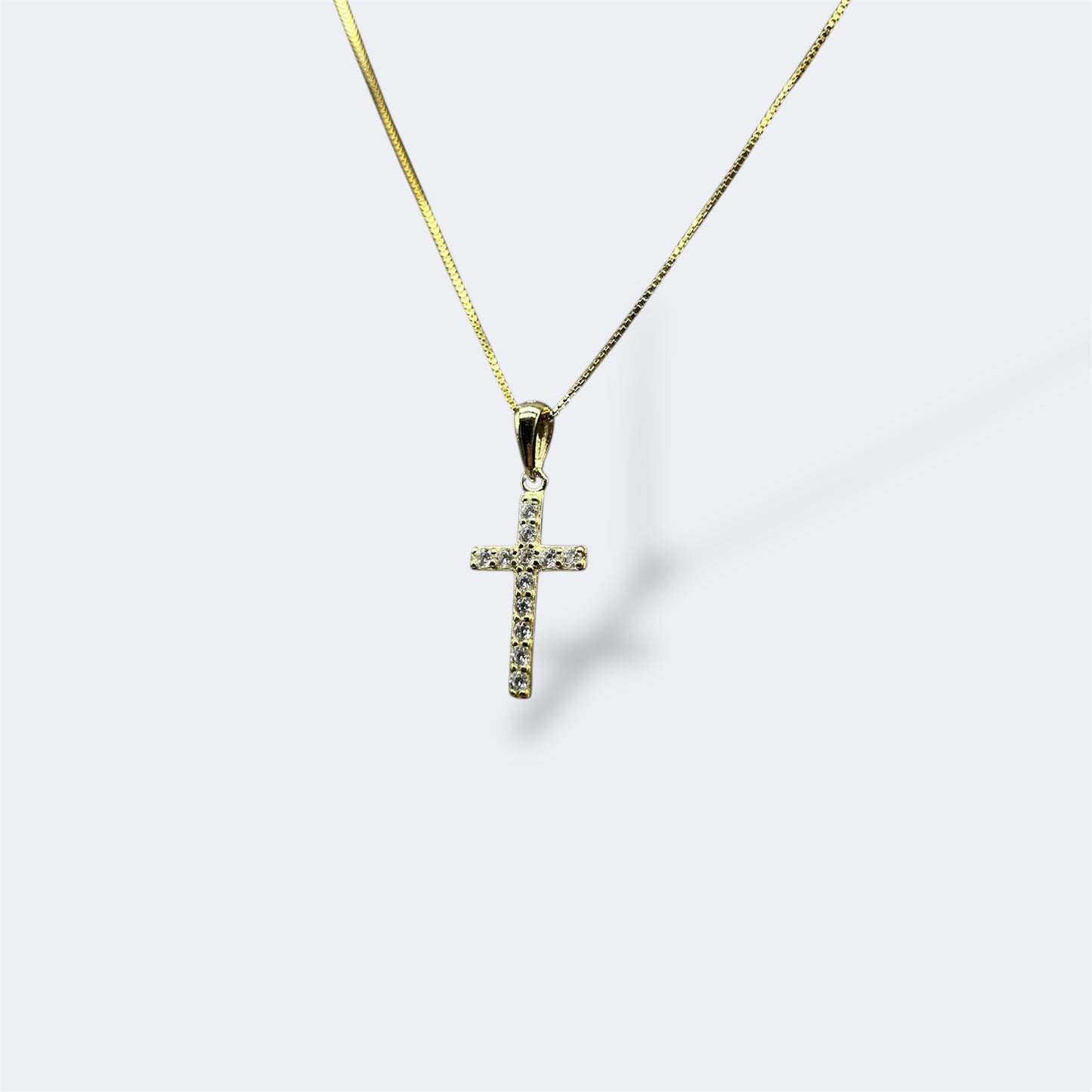 Cross W/ Chain Silver