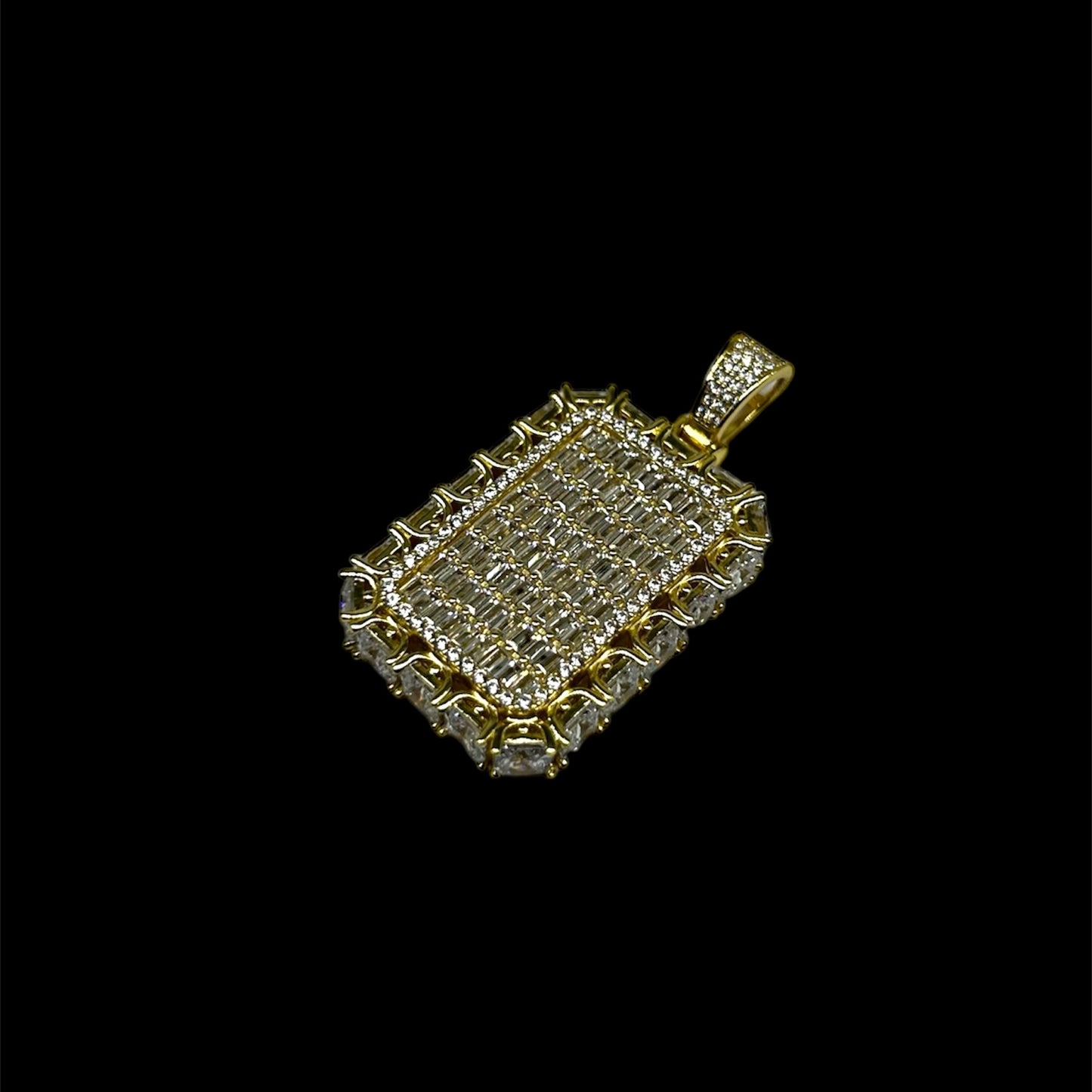 Dog Tag W Sides Princess Cut