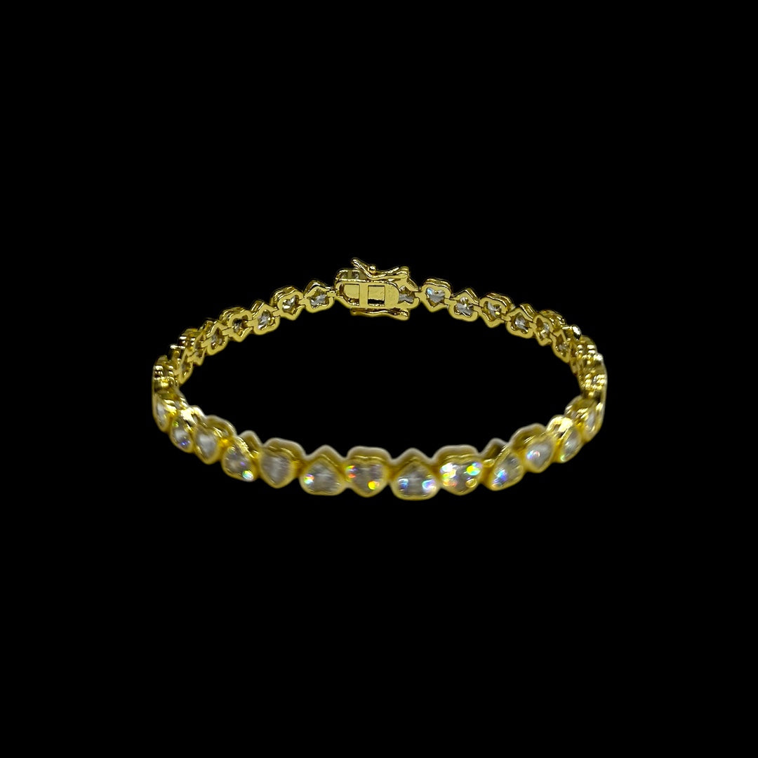 Heart Shape Cut Bracelet