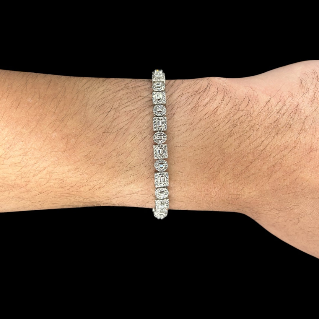 Fancy Round & Square Bracelet