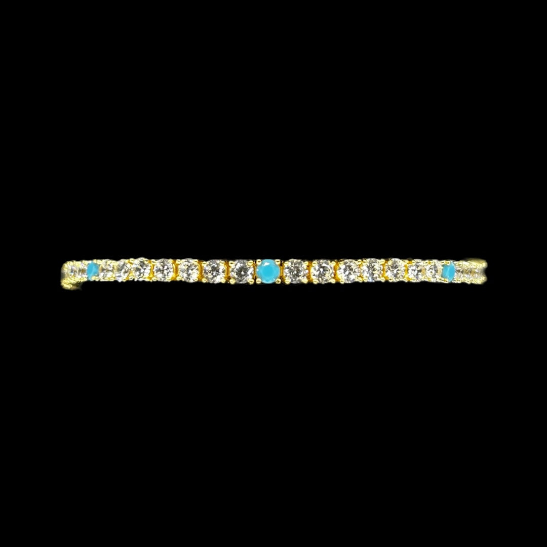 Light Blue Combination Tennis Bracelet