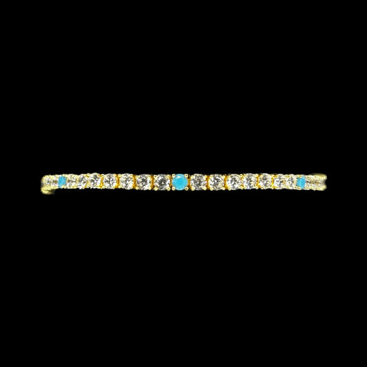 Light Blue Combination Tennis Bracelet