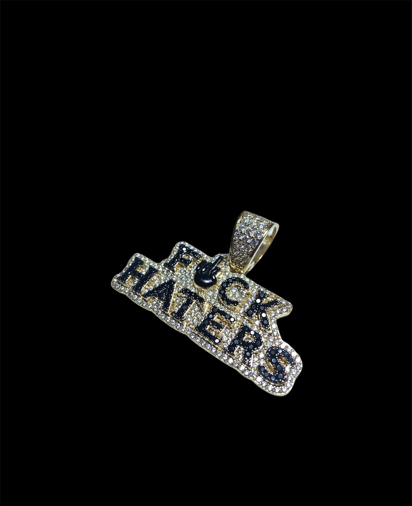 Pendant “F🖕CK HATERS”
