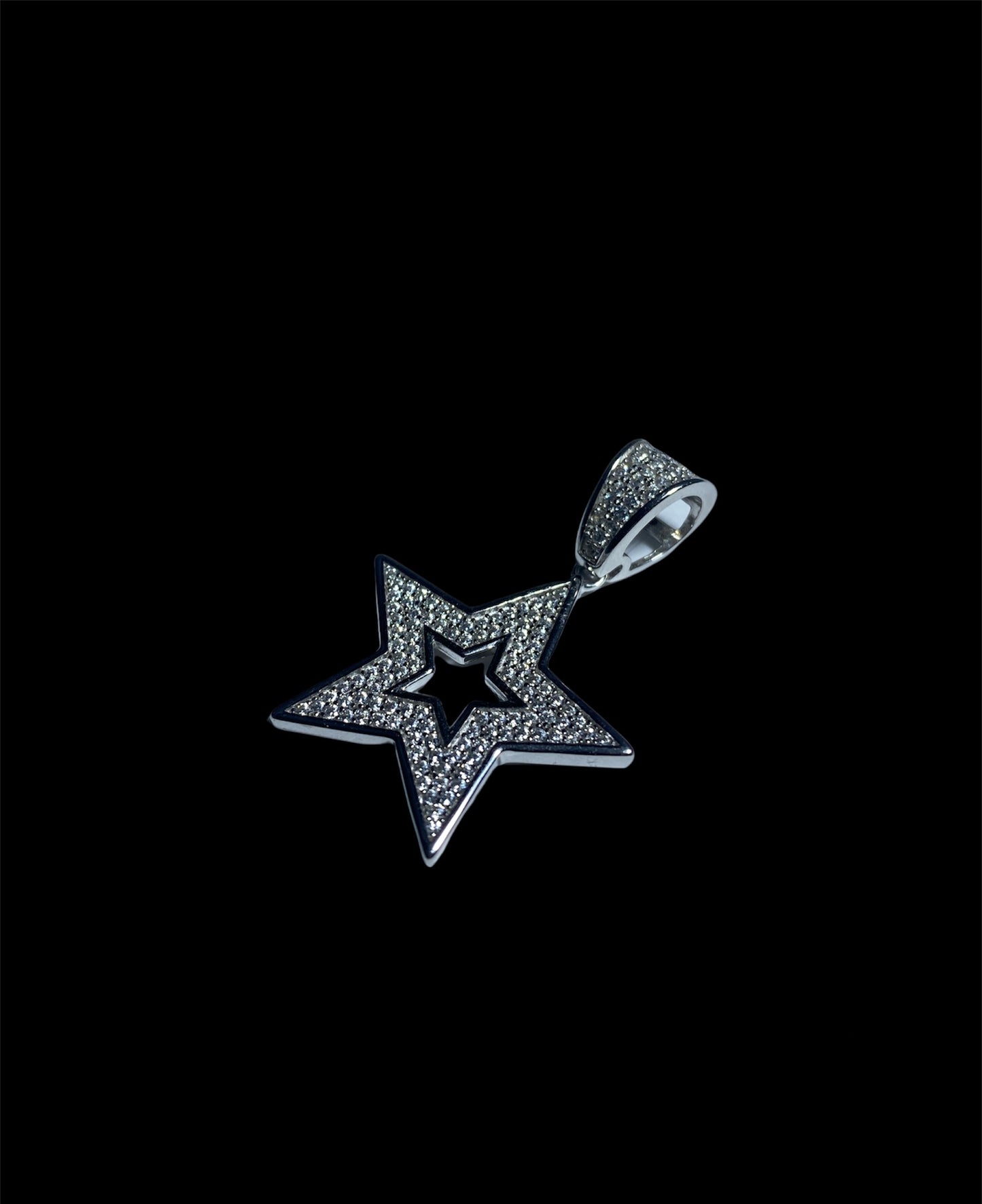 Pendant de Estrella Color Plata