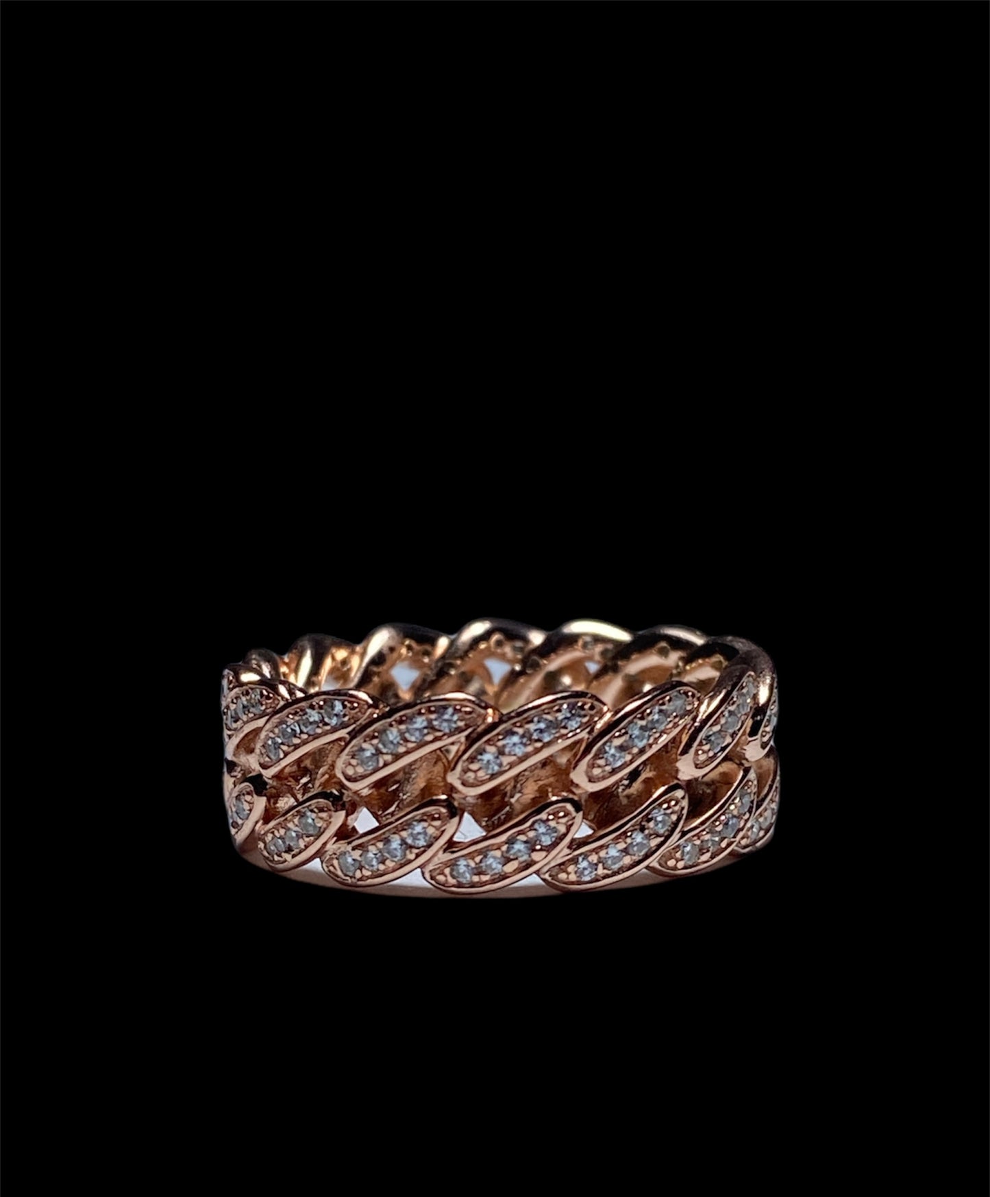 CUBAN RING MODEL ROSE GOLD 017
