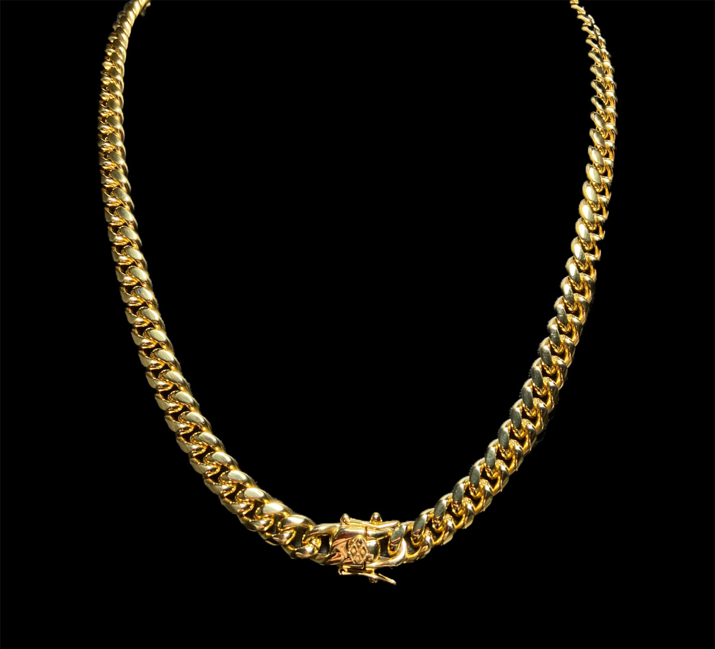 8mm Miami Cuban Link Gold Color
