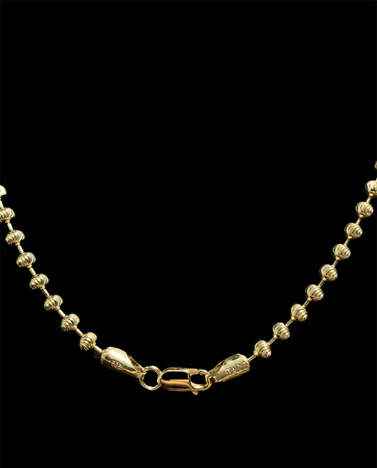 Mooncut Chain 4mm Gold