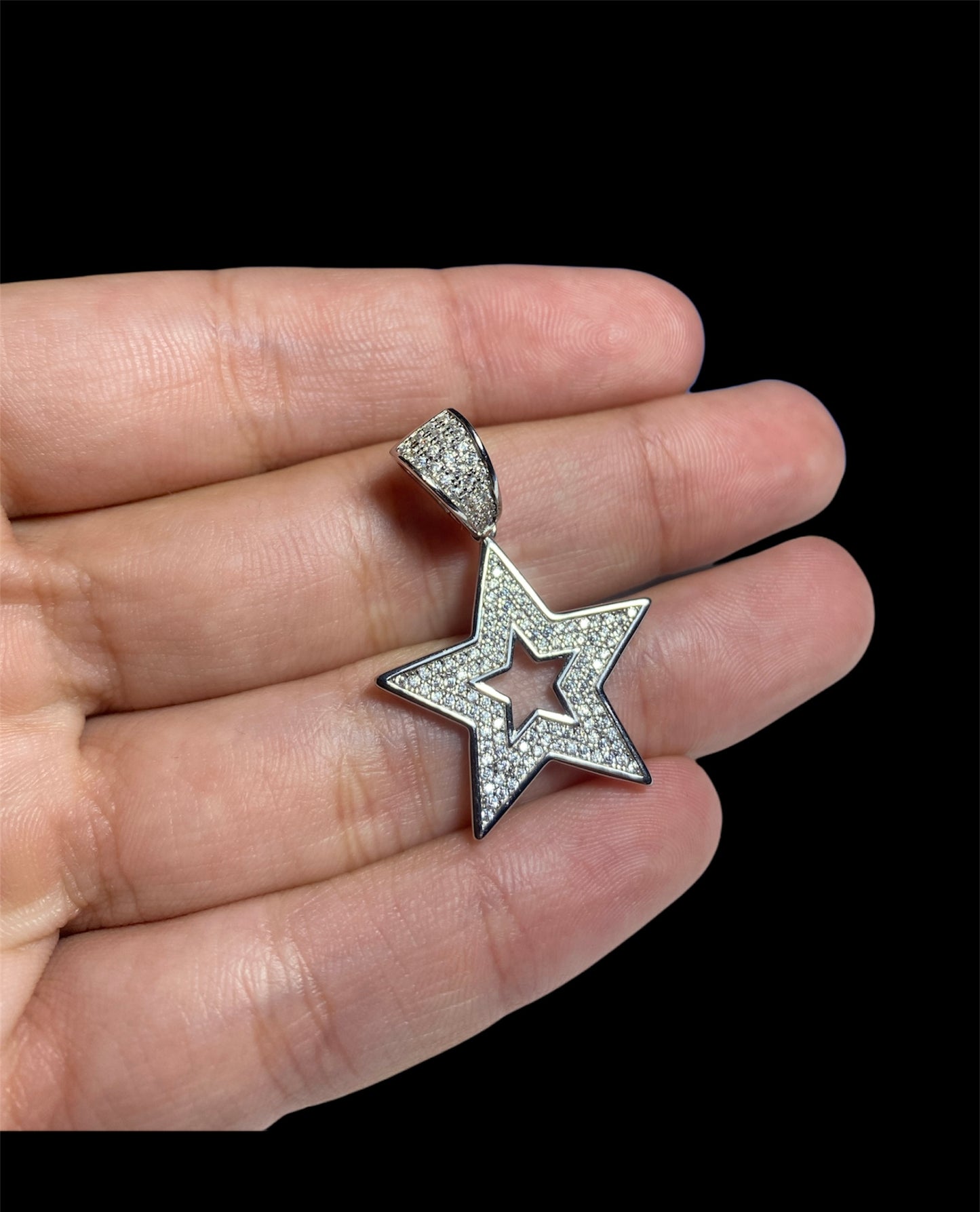 Pendant de Estrella Color Plata