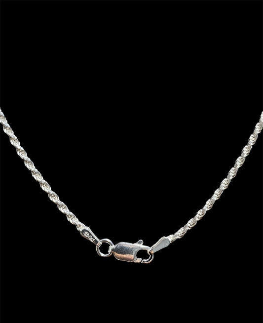 Rope chain 2.3mm Silver