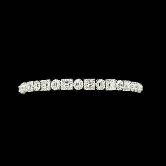 Fancy Round & Square Bracelet