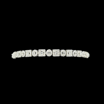 Fancy Round & Square Bracelet