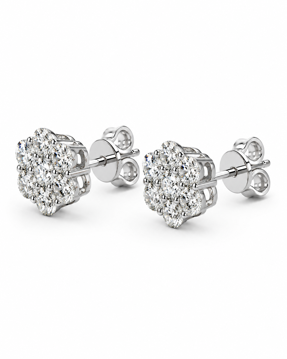 Cluster Earring Flower Set 7mm