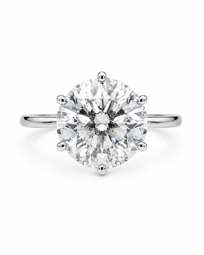 Round Cut Engagement Ring l 3.00 Carats 10k Gold