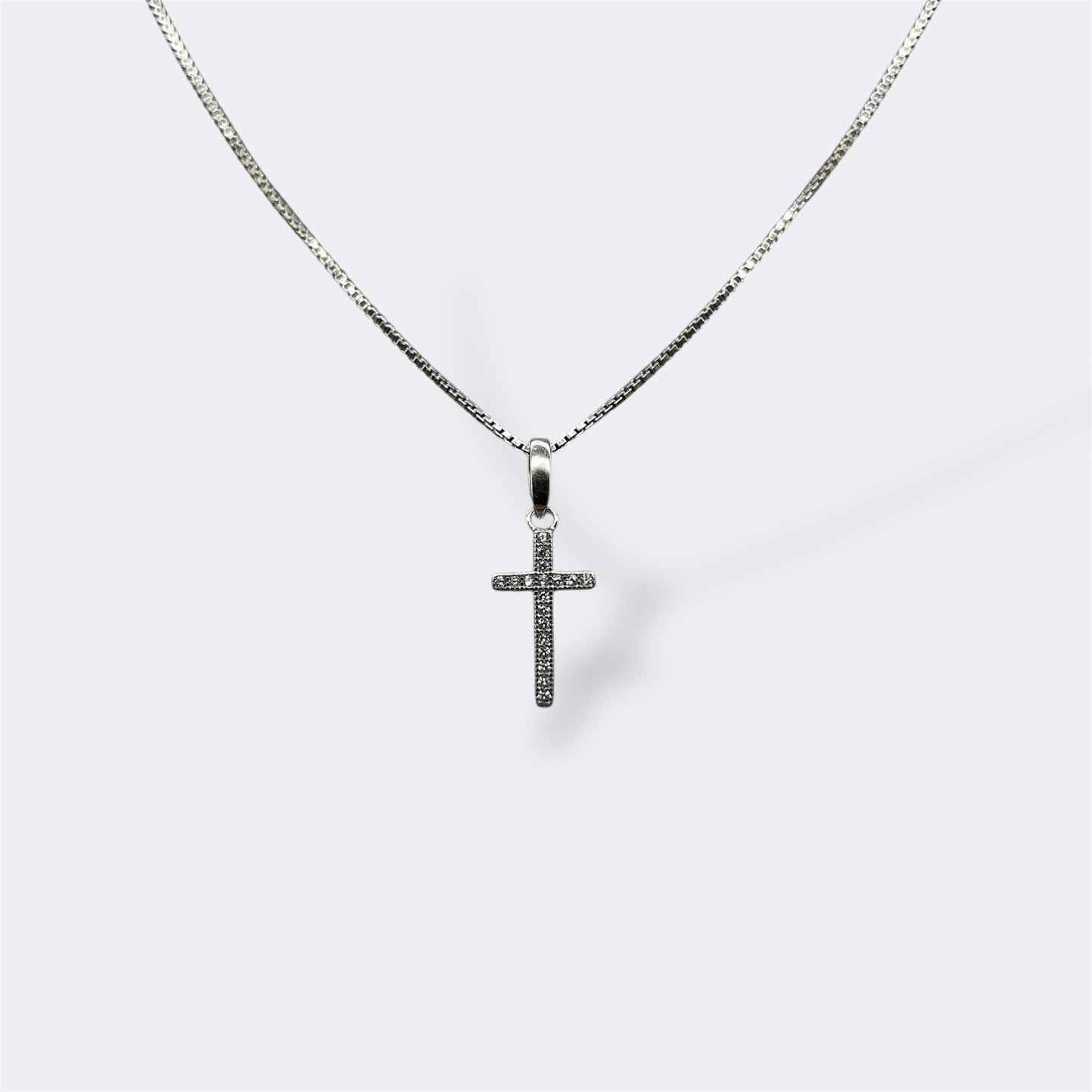 Cross W/ Chain Silver