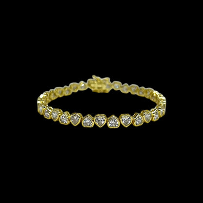 Heart Shape Cut Bracelet
