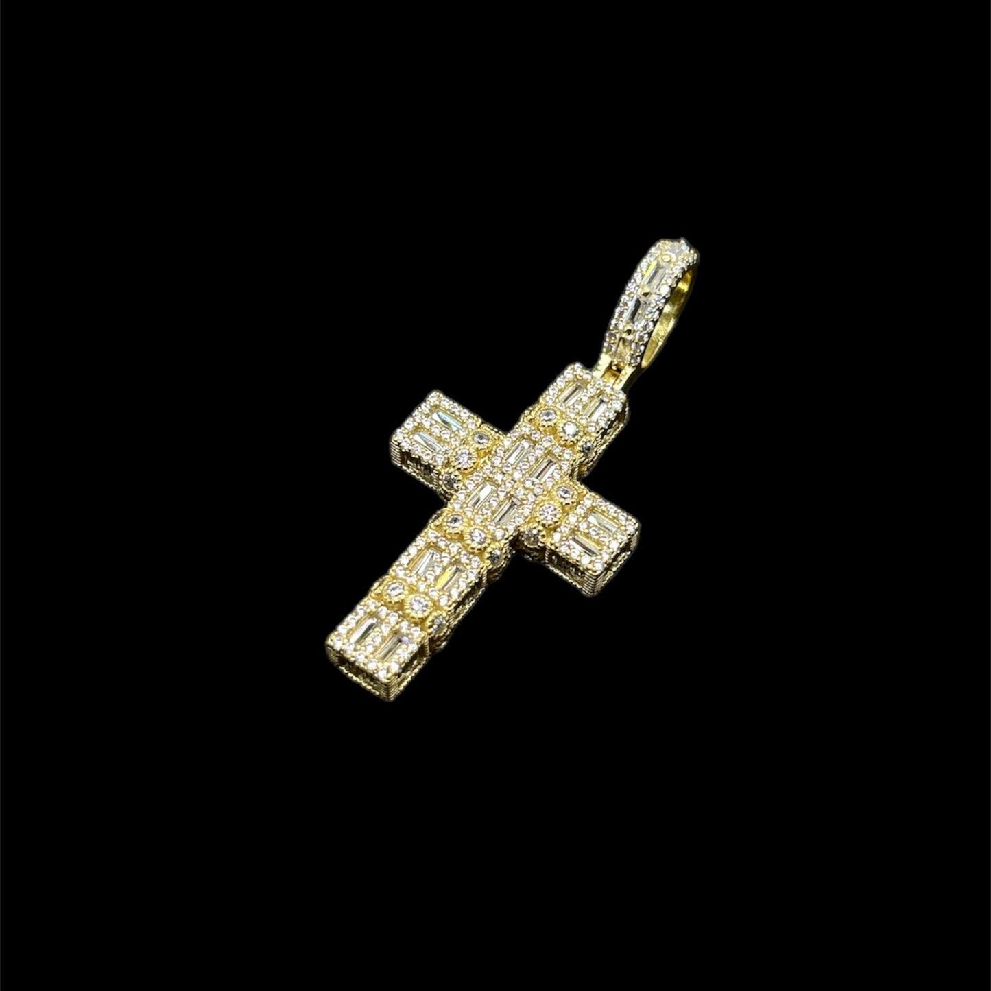 Cross Baguette Pendant