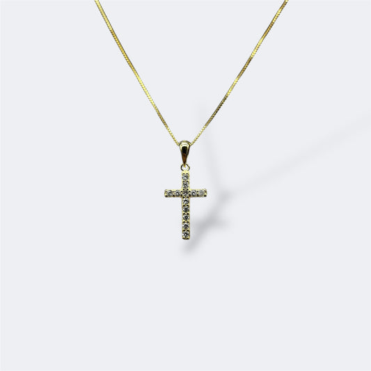 Cross W/ Chain Silver