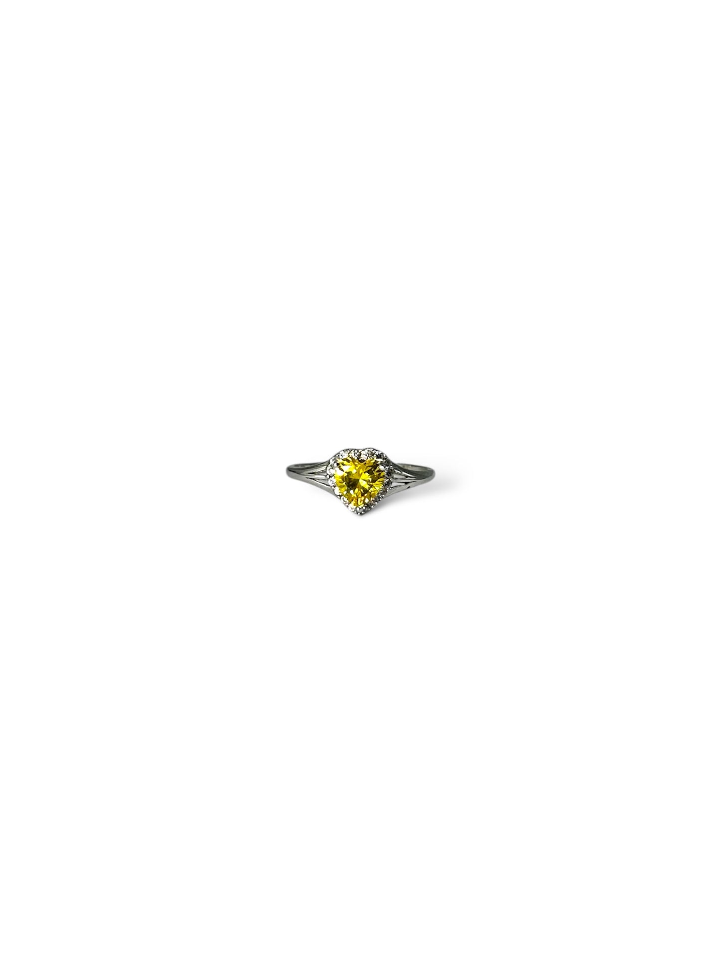 Yellow Heart Ring