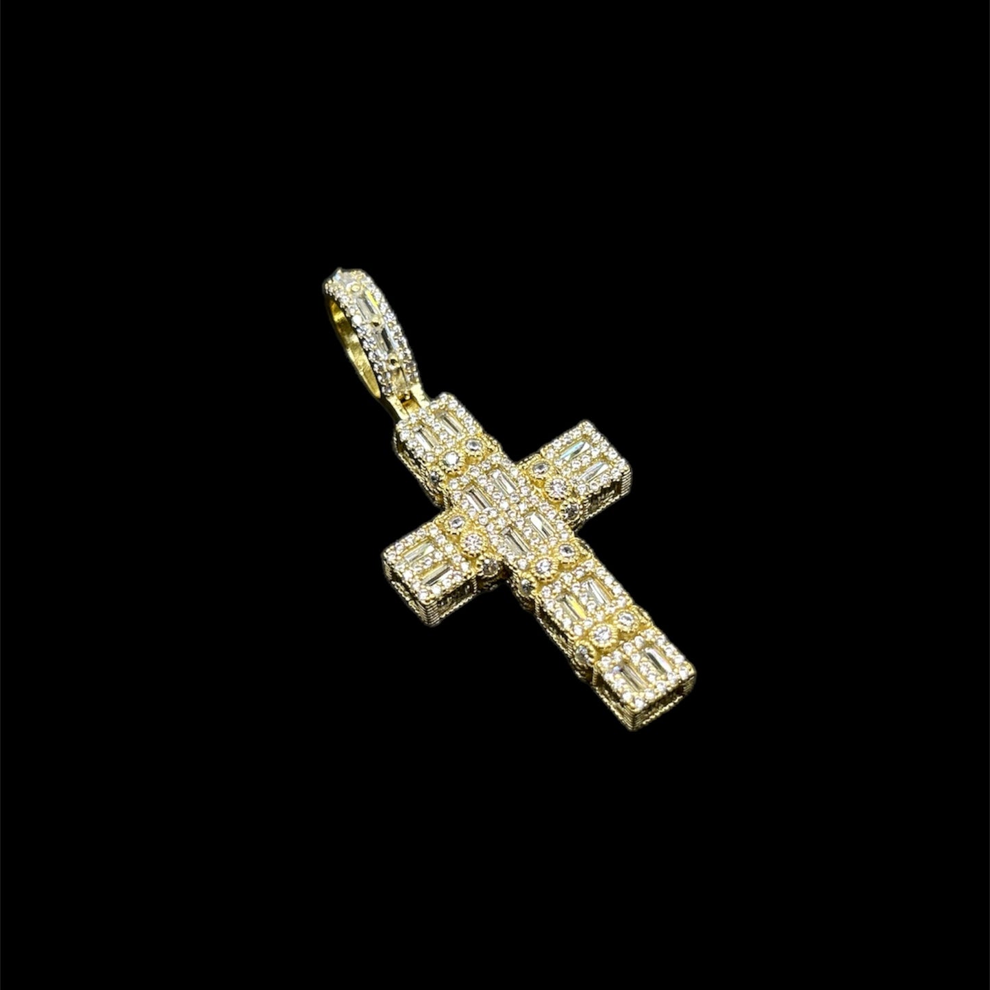 Cross Baguette Pendant