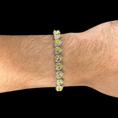 Yellow Heart Bracelet