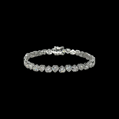 Heart Shape Cut Bracelet