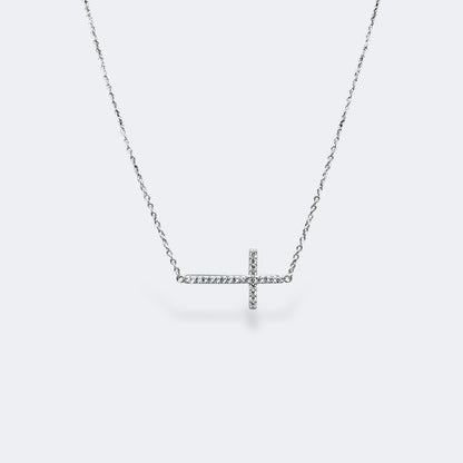 Side Cross Necklace
