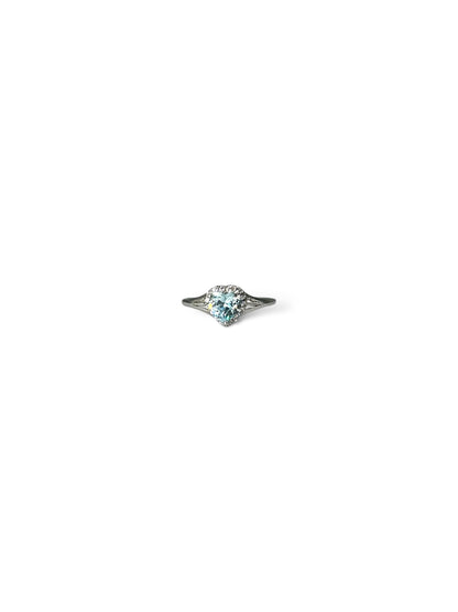 Light Blue Heart Ring