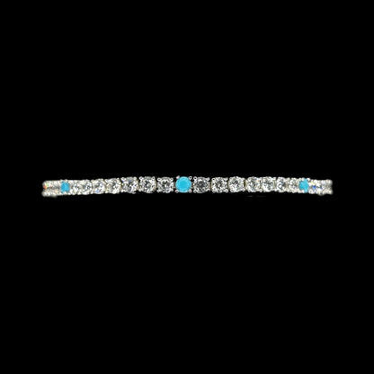 Light Blue Combination Tennis Bracelet