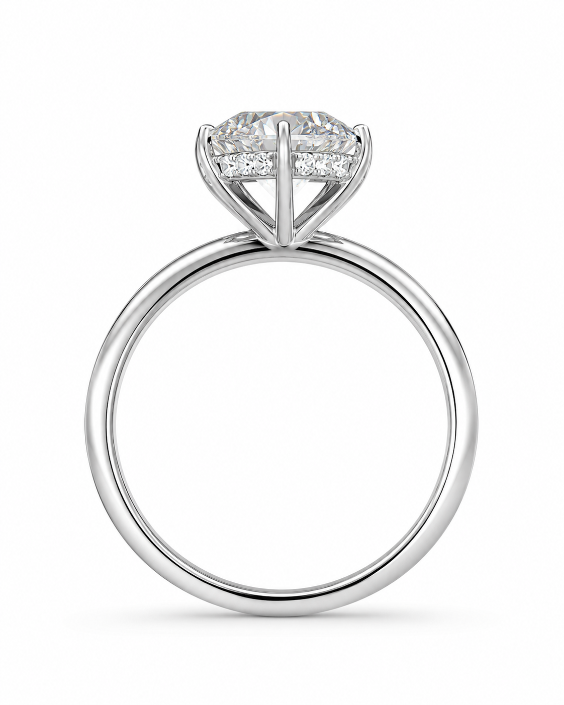 Round Cut Engagement Ring l 3.00 Carats 10k Gold