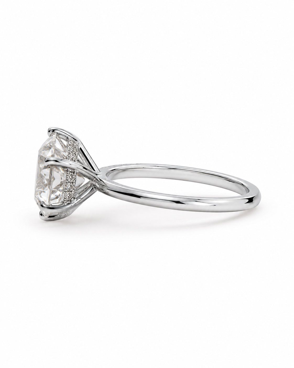 Round Cut Engagement Ring l 3.00 Carats 10k Gold