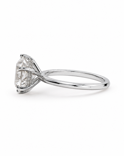 Round Cut Engagement Ring l 3.00 Carats 10k Gold