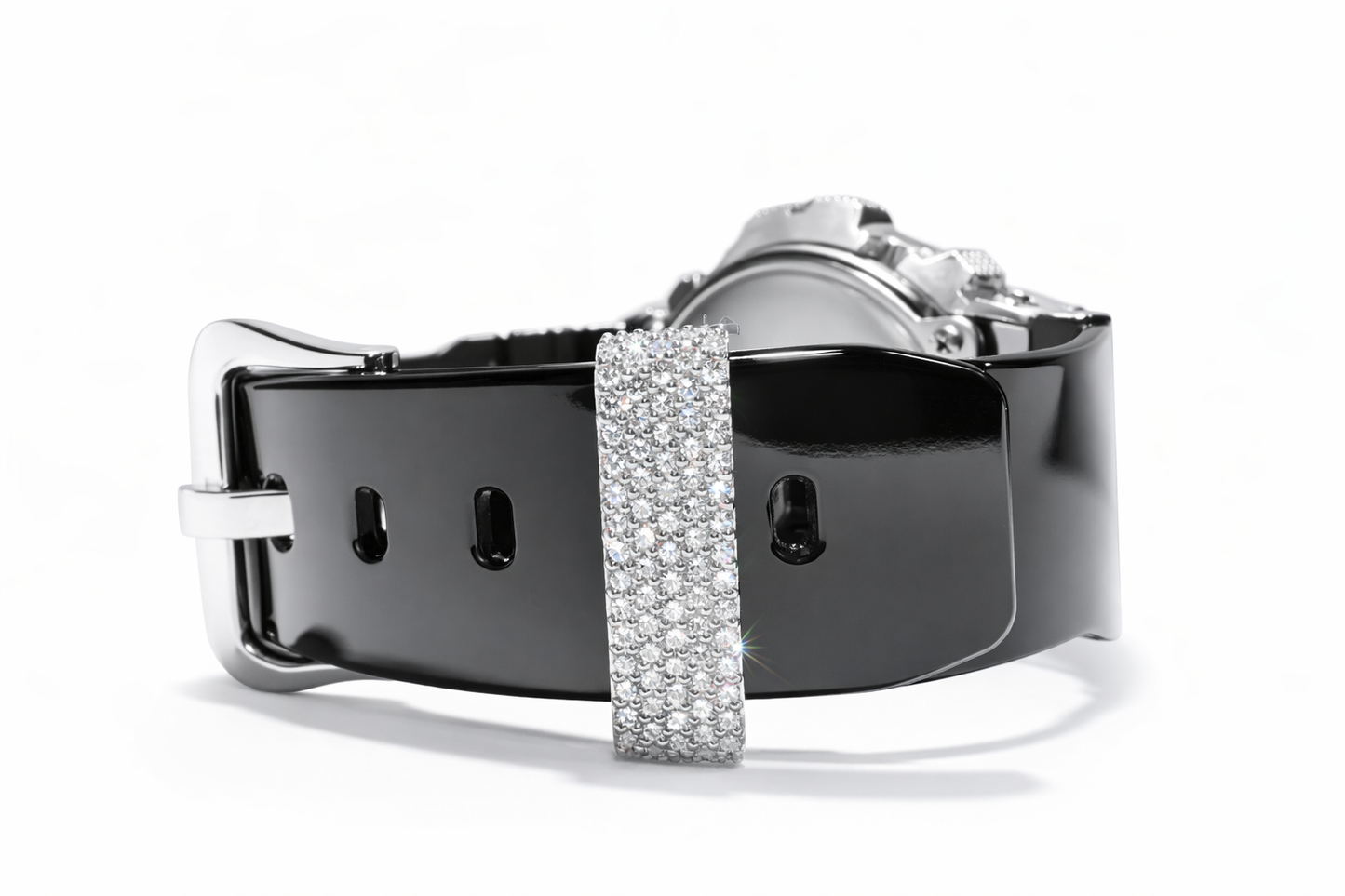Custom Made GShock Lab Grown Diamonds Sterling Silver Case