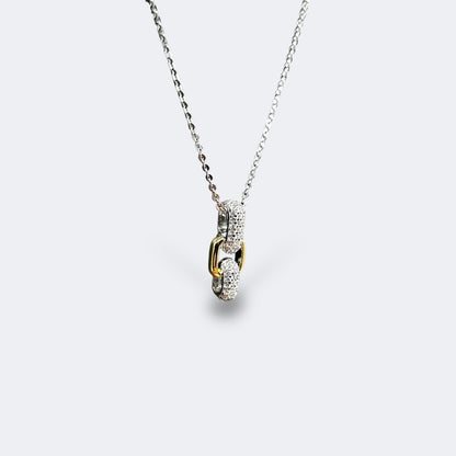 Two Tone Connection Necklace
